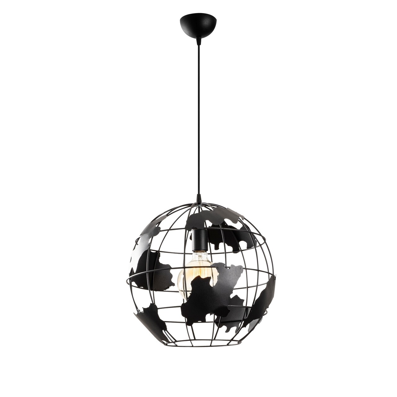 Lustra Fellini MR - 822, Opviq, 40 x 110 cm, 1 x E27, 100W, negru - imagine 6